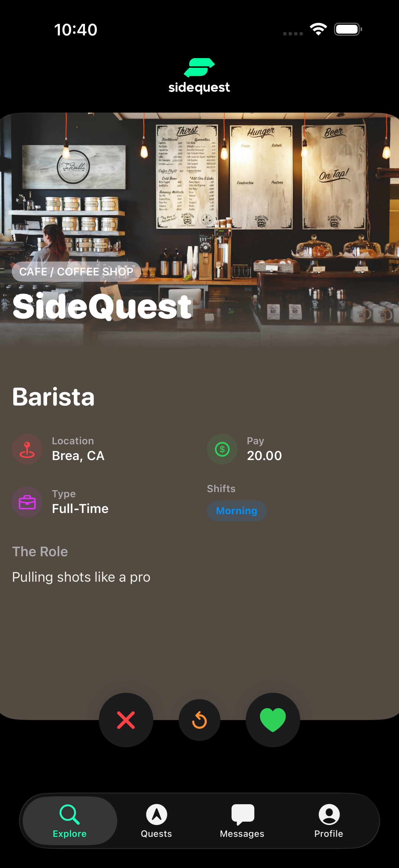 SideQuest App Feed